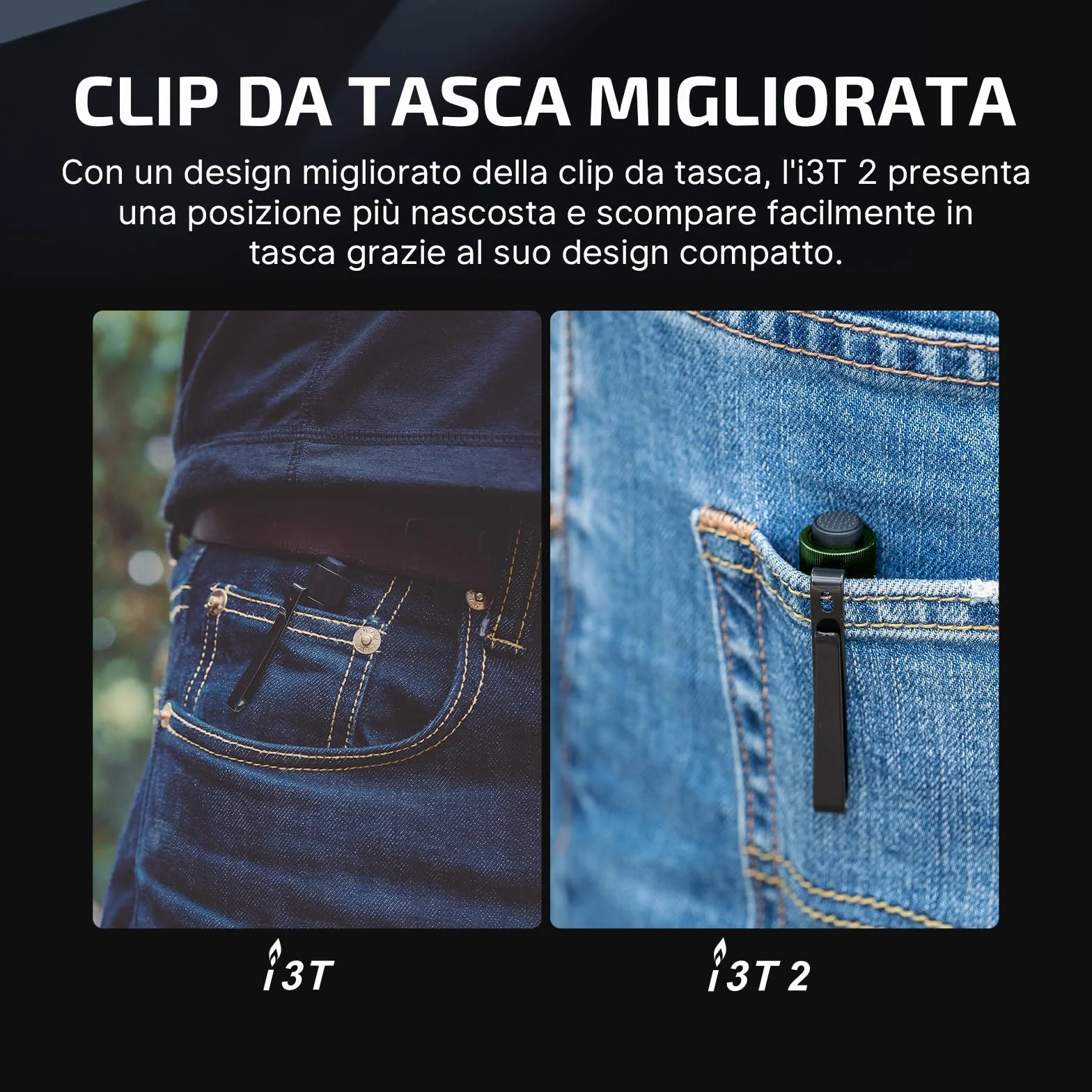 OLIGHT I3T 2 EOS Mini Torcia LED 200 Lumen 62m Range, Piccola Torcia Portachiavi con Interruttore di Shiusura, Luce Portatile Impermeabile IPX8, per il Campeggio all'aperto (Verde)
