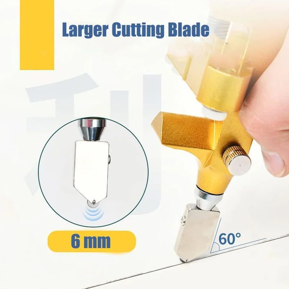 Tagliavetro Tagliapiastrelle Manuale, 2 In 1 Utensili Manuali Per Tagliapiastrelle Taglia Piastrelle Apriscatole Con Rompivetro, 3-15mm Taglia Vetro A Mano Per Taglio Vetro/Specchio/Piastrelle