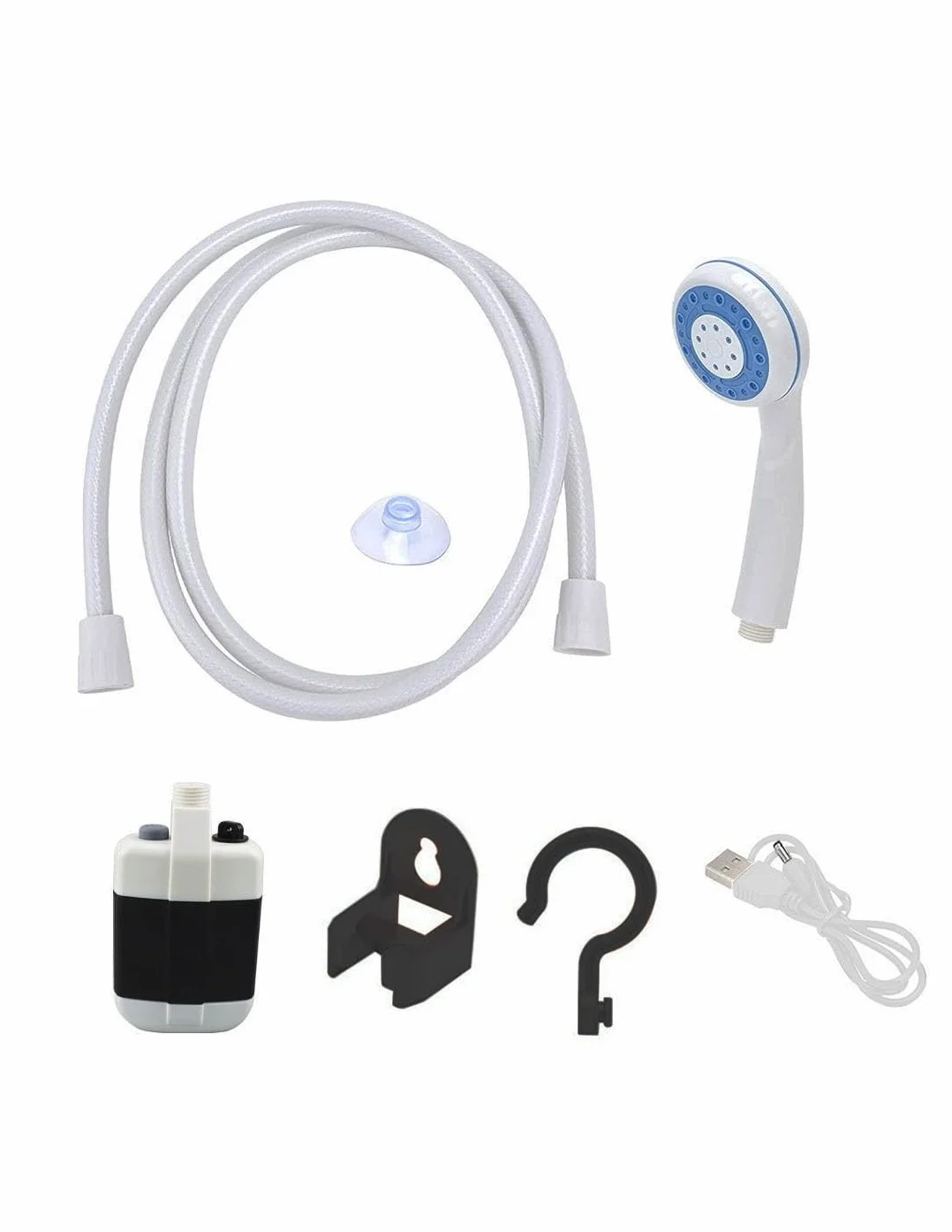 Soffione Doccia Portatile Ricaricabile Tubo Flessibile Da Campeggio O Giardino - modelli casuali