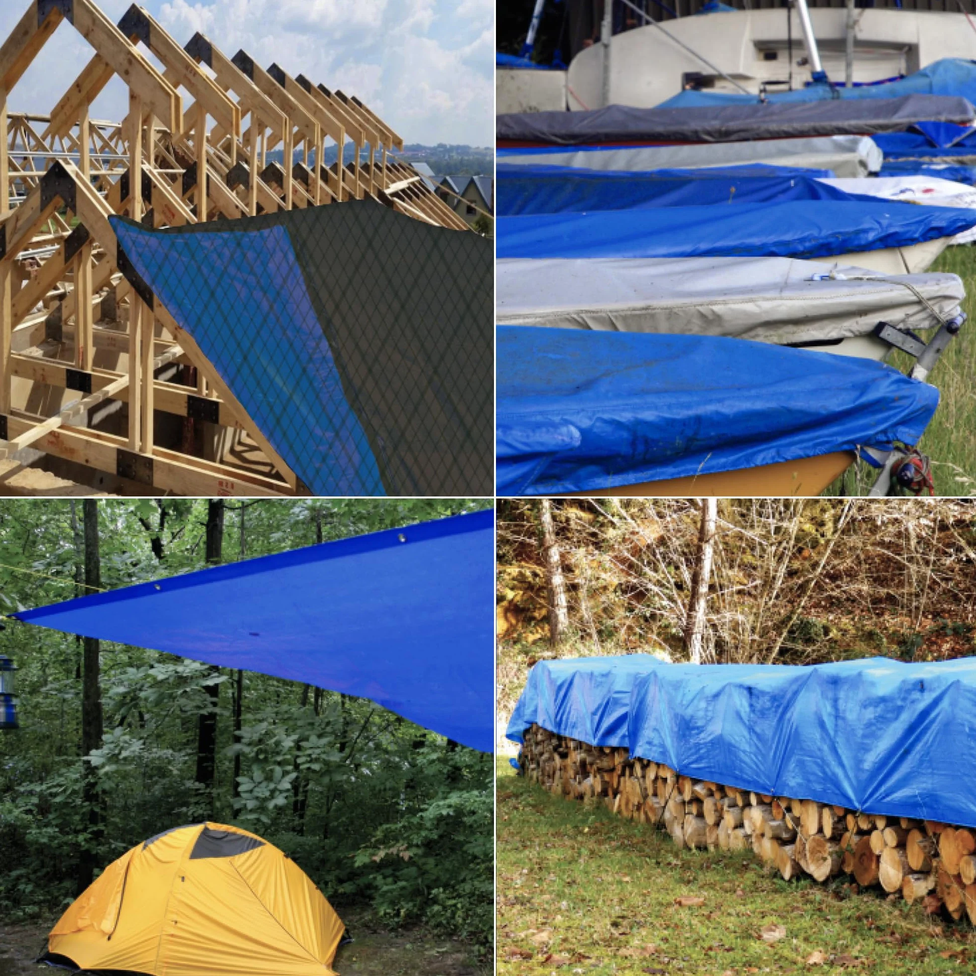 Bikain - Telo Impermeabile esterno - 2x3 metri - 70g/m2 Rinforzato - Occhielli Antistrappo - Telo 100% Impermeabile e 100% Protezione UV - Copritutto Multiuso - 3 Strati Laminato Incrociato