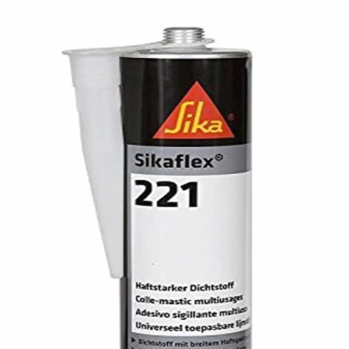 Sikaflex 221 bianco 300 ml permanentemente elastico, ricopribile, ampia gamma di proprietà adesive per camper e roulotte