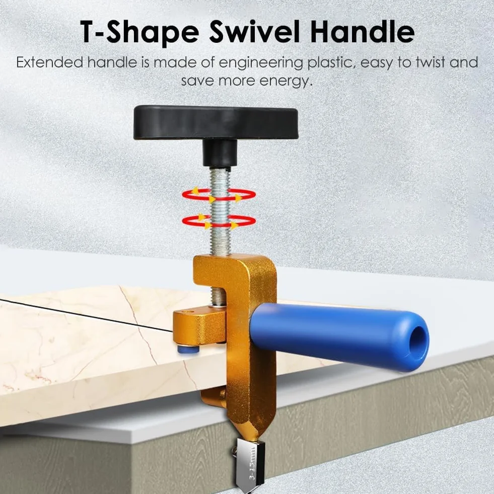 Tagliavetro Tagliapiastrelle Manuale, 2 In 1 Utensili Manuali Per Tagliapiastrelle Taglia Piastrelle Apriscatole Con Rompivetro, 3-15mm Taglia Vetro A Mano Per Taglio Vetro/Specchio/Piastrelle