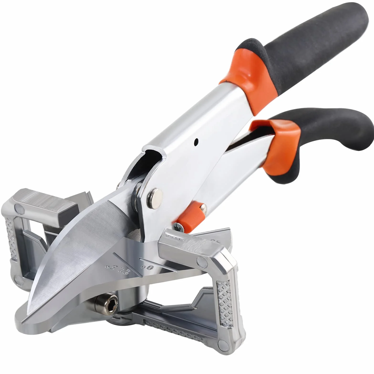 Sharp Taglierina multi-angolo da 0 a 135 gradi, forbici da taglio angolari regolabili per copertura cavo in PVC modanatura battiscopa, rifinitura a un quarto di giro, bordo piastrella, foglio di legno