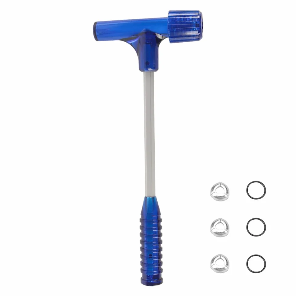Martello estrattore con Tre Set di Utensili per la rimozione Manuale, Sicurezza, Professionale, Multifunzionale, per riparazioni, Officina, Blu