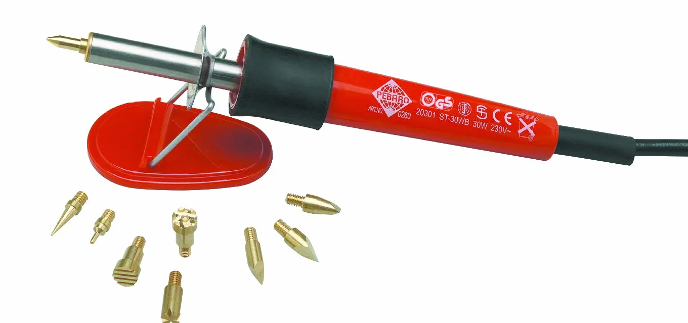 Pebaro 0269 Set per pirografia su legno, cuoio e sughero