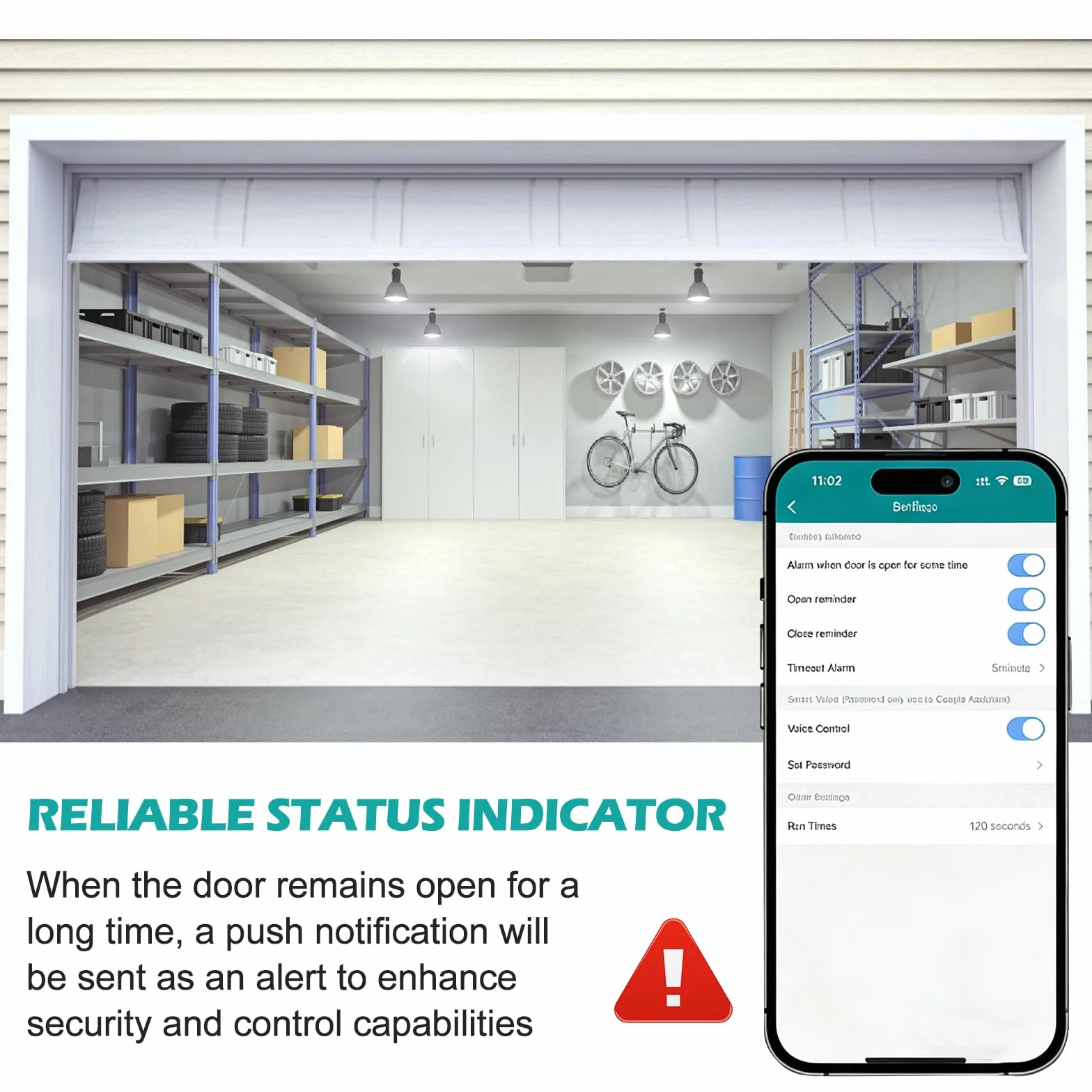 Apriporta Wifi Garage Door Opener, Wifi Garage Door Opener Con Sensore, Timer, Ac100-240v Controller Per Porta Del Garage, Apri Porta Garage Intelligente, Supporta Controllo Vocale E App