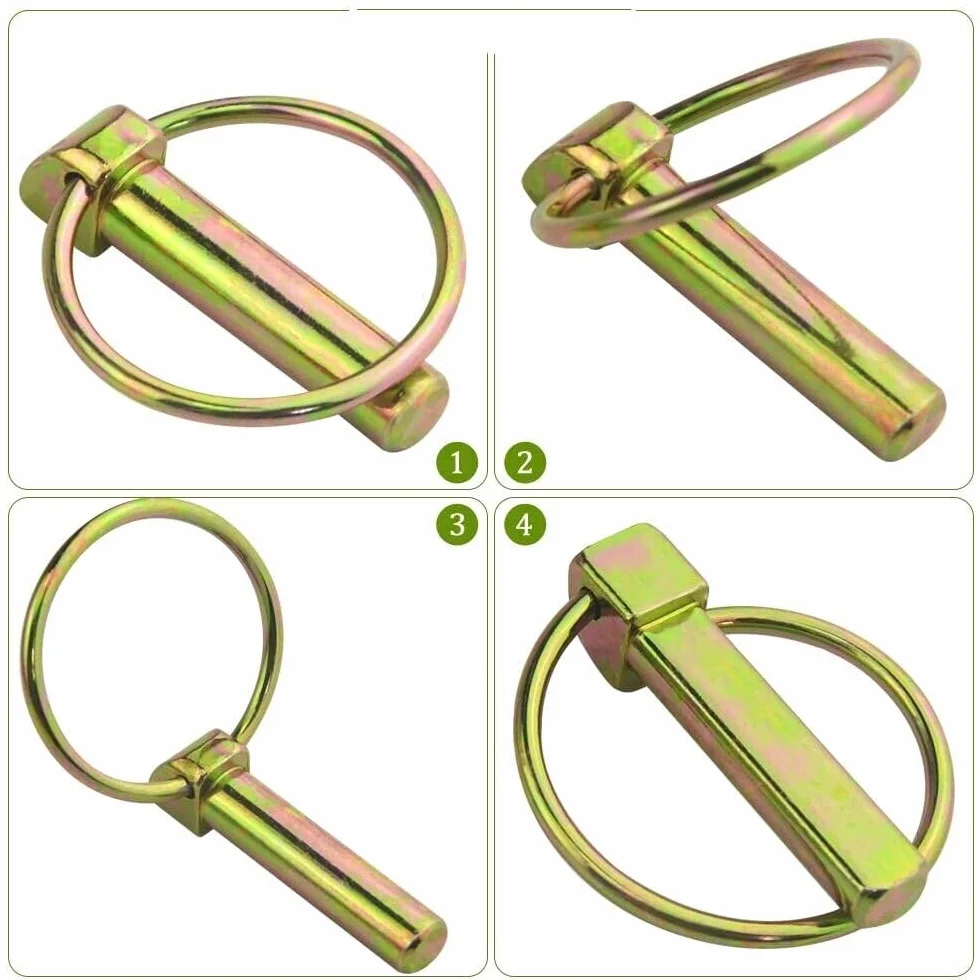 Assortimento di 50 Spine, Spinotti e Fermi per Riparazioni, Coppiglie a Scatto, Perni Coppiglie Anelli a Scatto