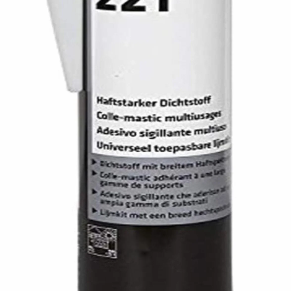 Sikaflex 221 bianco 300 ml permanentemente elastico, ricopribile, ampia gamma di proprietà adesive per camper e roulotte